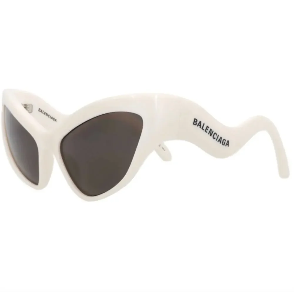 New Balenciaga BB0319S 003 Hamptons Cat White Alien Sunglasses 59-18-130